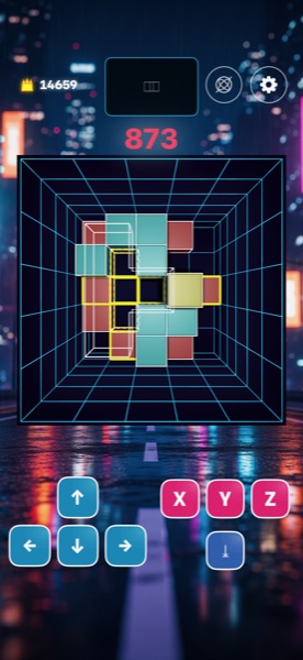 GridFall3D Gameplay 1