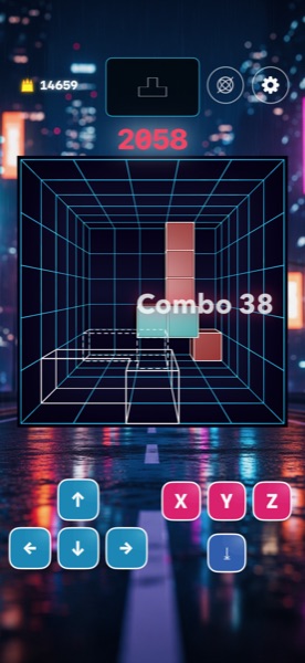 GridFall3D Gameplay 2